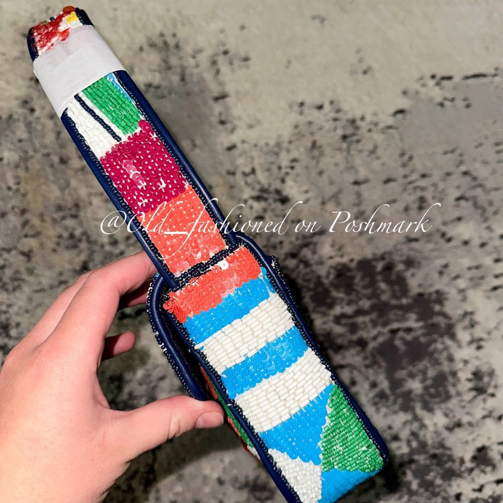 Price Firm - ASO TV 🎬 STAUD Tommy Beaded Bag (Sails Up) - Picture 9 of 14